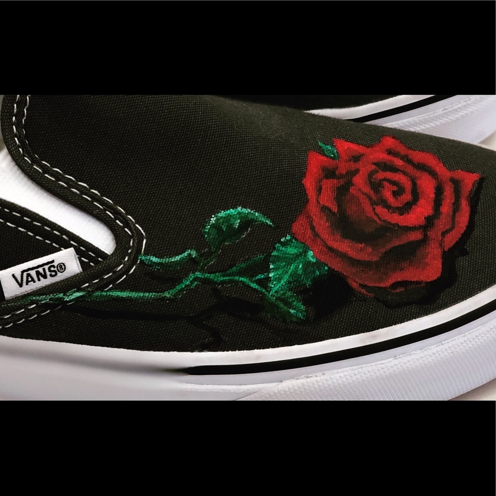 Custom Vans size 8 women 10